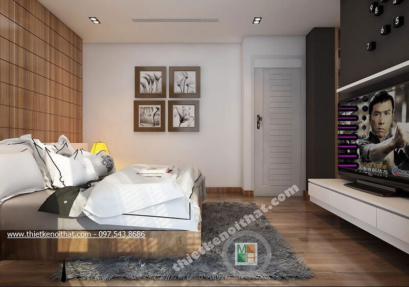 Thiết kế nội thất phòng ngủ hiện đại đơn giản tại biệt thự Hill State đẹp, ấn tượng thiết kế biệt thự