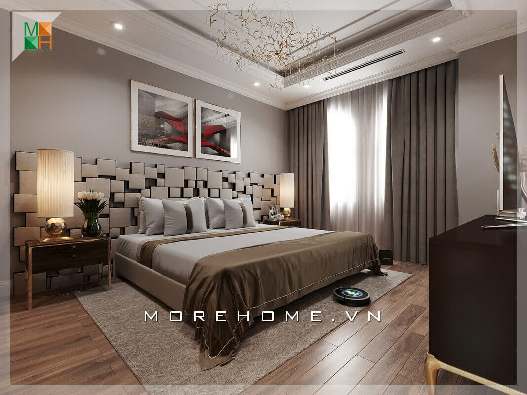 Ấn tượng với mẫu thiết kế nội thất phòng ngủ độc đáo, lạ mắt cho chung cư, nhà phố, biệt thự tone màu trầm đẳng cấp. thiết kế biệt thự