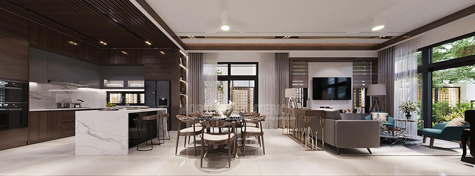 Thiết kế nội thất hiện đại cho biệt thự Starlakr tây hồ hà nội thiết kế biệt thự