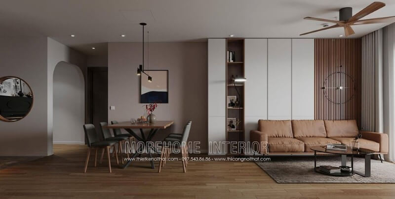 Kệ sách phòng khách hiện đại Thiết kế biệt thự