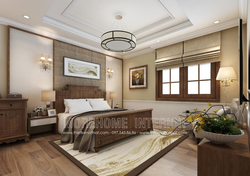 Bạn nghĩ sao với siêu phẩm giường ngủ gỗ óc chó này? Thật tuyệt vời khi được sở hữu sản phẩm cao cấp này trong không gian phòng ngủ đúng không nào? Liên hệ Morehome để nhận báo giá. thiết kế biệt thự
