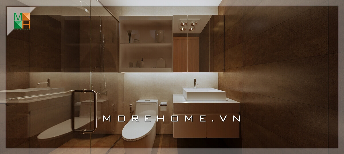 Thiết kế nội thất phòng tắm WC nhà phố, biệt thự tiện lợi mang phong cách hiện đại tạo sự hấp dẫn và sang trọng. thiết kế biệt thự