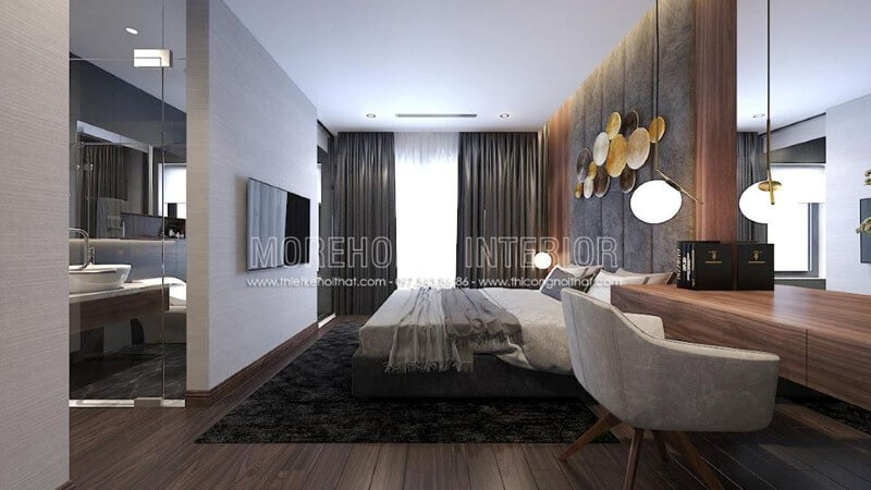 Bố trí nội thất phòng ngủ khép kín hiện đại sang trọng là một trong những xu thế thiết kế nổi bật nhất hiện nay. Thiết kế nội thất biệt thự