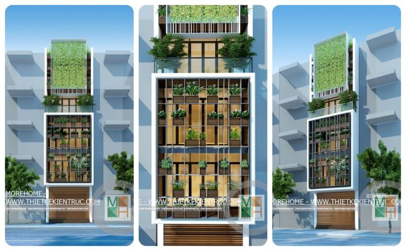 Thiết kế kiến trúc xanh cho nhà phố 3 tầng tại Xuân La, Tây Hồ, Hà Nội thiết kế biệt thự