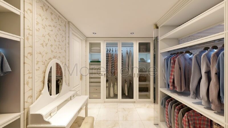 Mẫu tủ quần áo độc đáo, hiện đại giúp cho gia chủ dễ dàng thuận tiện hơn trong quá trình sử dụng Mẫu nội thất chung cư đẹp