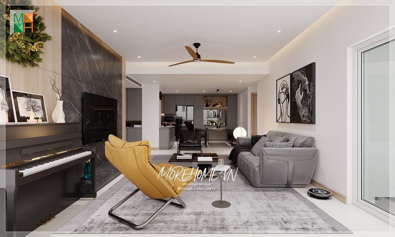 Tận hưởng những giây phút đầm ấm hạnh phúc bên gia đình trong không gian phòng khách ấn tượng, chất lượng.