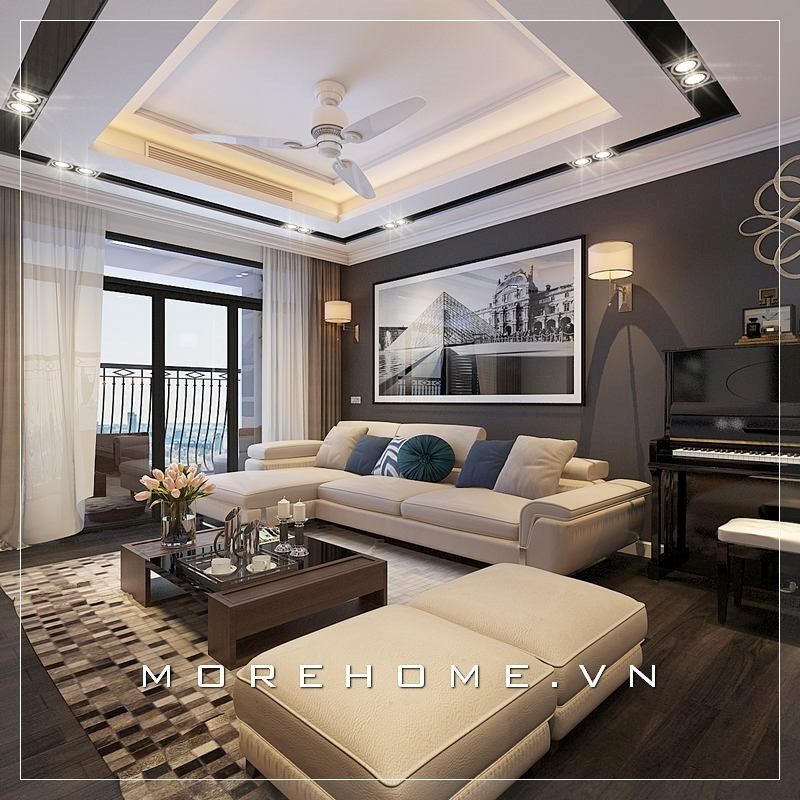 Thiết kế phòng khách biệt thự đẹp, sang trọng mang đến 1 cuộc sống chất lượng cho không gian sống của gia đình.